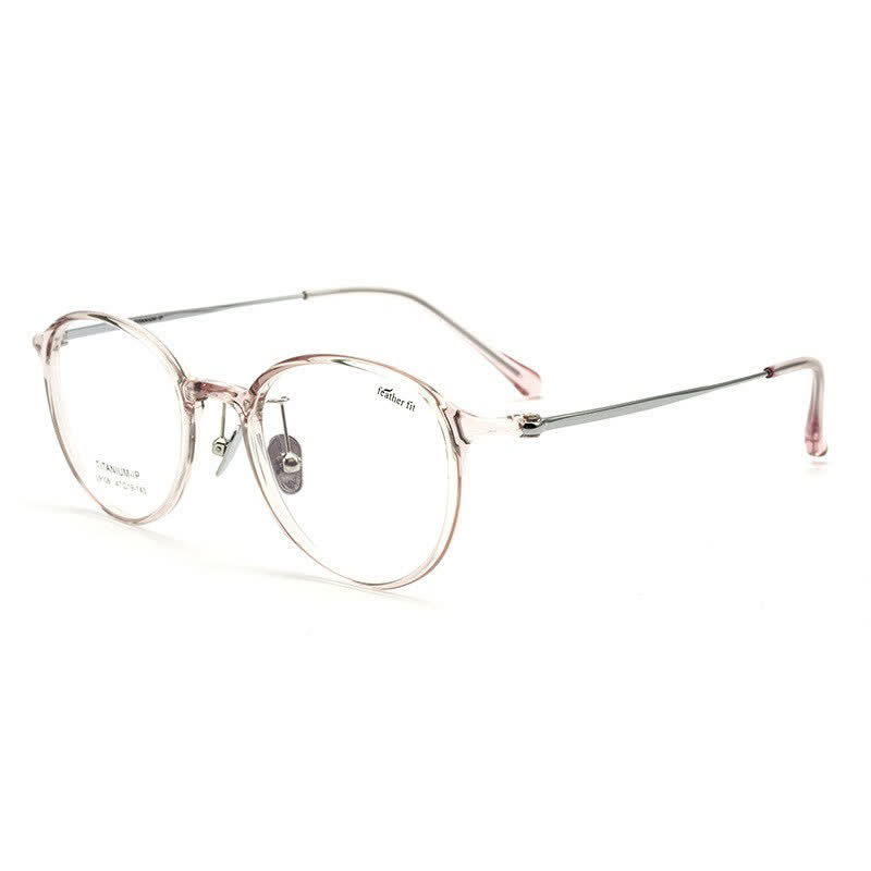 Spykay™ EG26847 Lightweight Classic Round Frame Anti-blue Light Simple Glasses - Pink - image 4