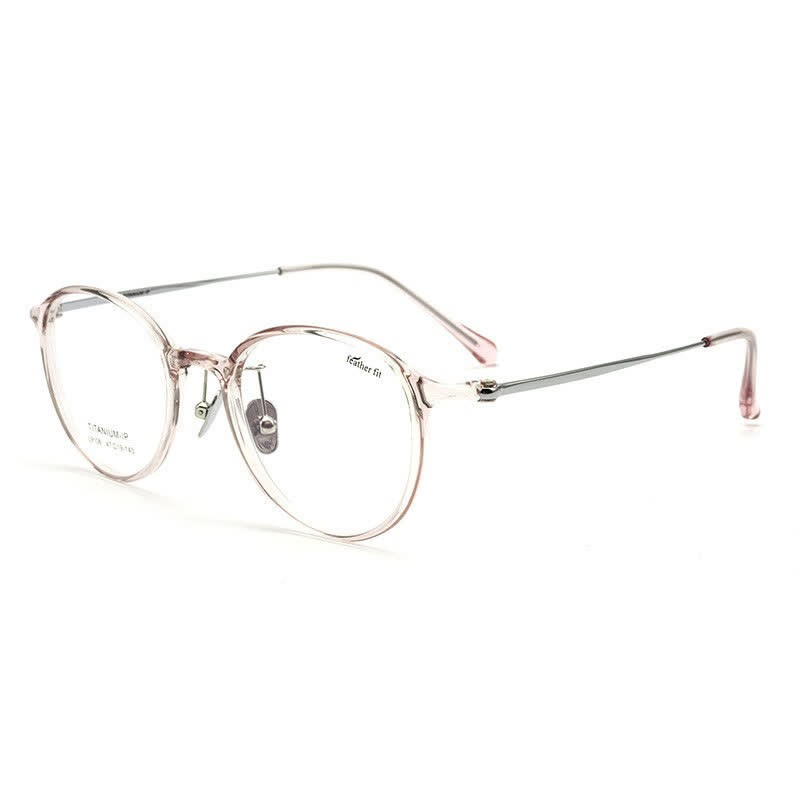 Spykay™ EG26847 Lightweight Classic Round Frame Anti-blue Light Simple Glasses - Pink - image 4