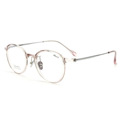 Spykay™ EG26847 Lightweight Classic Round Frame Anti-blue Light Simple Glasses - Pink - image 4