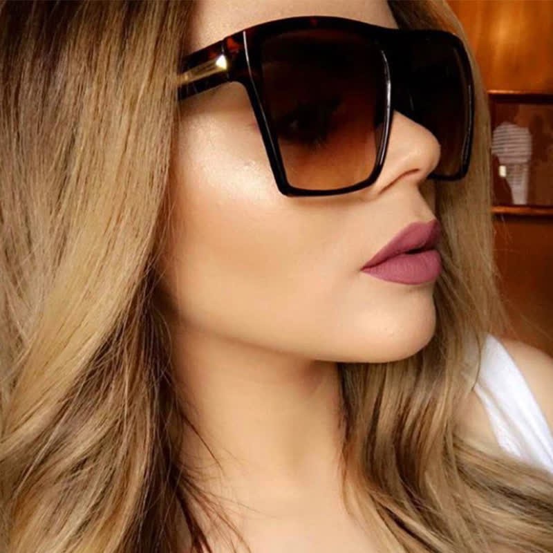 Spykay™ SG60942 Flat Top Oversized Square Frame Fashion Sunglasses