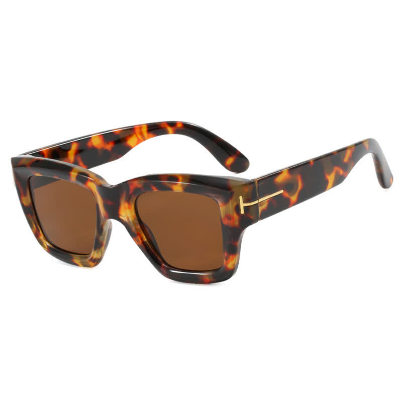 Spykay™ SG60897 Classic Unisex Square Frame 'T' Design Sunglasses