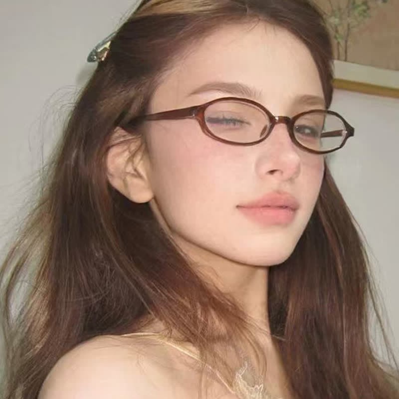 Spykay™ EG26885 Anti-blue Light Retro Small Oval Frame Y2K Hipster Eyeglasses - image 14