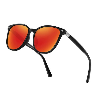 Spykay™ SG60913 Trendy Sports Polarized Oversized Sunglasses with Mirrored Lens - Black/Red - image 16