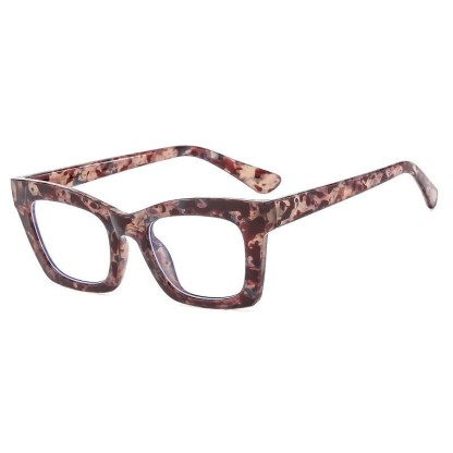Spykay™ EG26879 Anti-blue Light Square Thick Frames Fashion Eyeglasses - Pink Floral - image 6