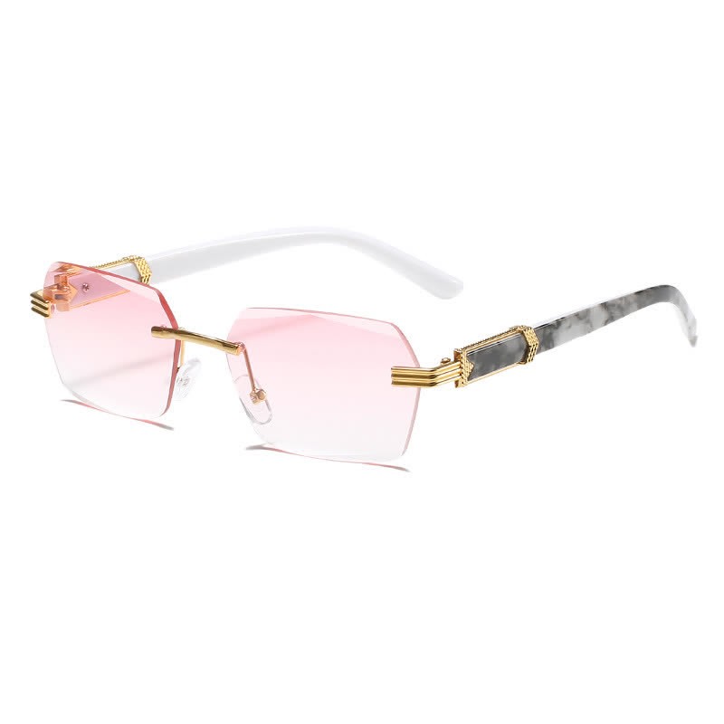 Spykay™ SG60746 Rimless Geometric Frame Tinted Sunglasses - Pink - image 13