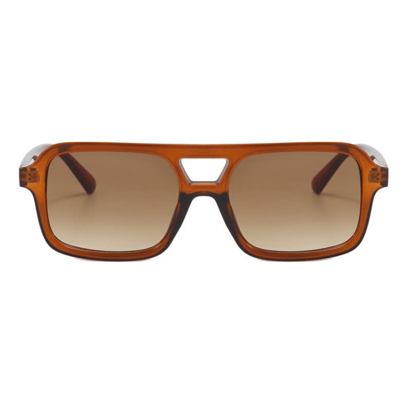 Spykay™ SG60851 Double Bridges Square Frame Retro Sunglasses