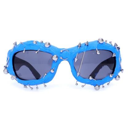 Spykay™ SG60924 CyberPunk Style Irregular Shaped Rivet Decor Sunglasses for Party - image 21