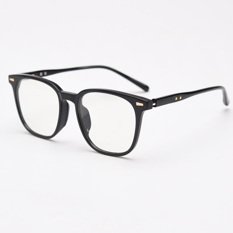 Spykay™ EG26868 Large Square Frame Anti-blue Light Retro Classic Glasses  - Black - image 4