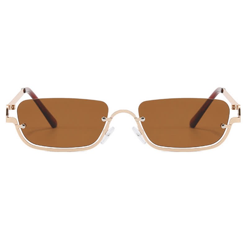 Spykay™ SG60874 Trendy Semi-Rimless Rectangle Frame Sunglasses - image 14