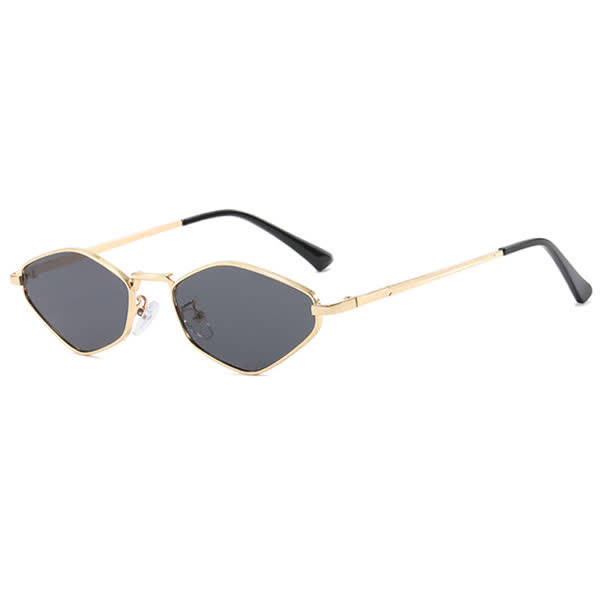 Spykay™ SG60713 Small Rhombus Frame Metal Temples Sunglasses