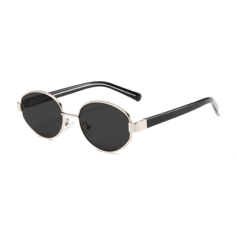 Spykay™ SG60768 Unisex Oval Frame Retro Sunglasses with Nylon Lense - Silver/Grey - image 18