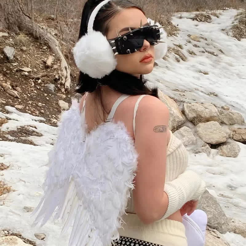 Spykay™ SG60834 Rivet Decor Y2K Cyberpunk Hipster Sunglasses - image 15