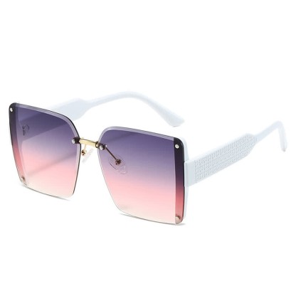 Spykay™ SG60835 Square Frame Oversized Rimless Sunglasses - image 20