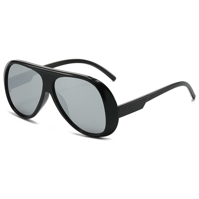 Spykay™ SG61015 Classic Oversized Fashion Aviator Sunglasses - Black/Silver - image 25