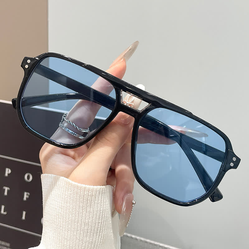 Spykay™ SG60735 Vintage Double Bridges Tinted Aviator Sunglasses - image 20