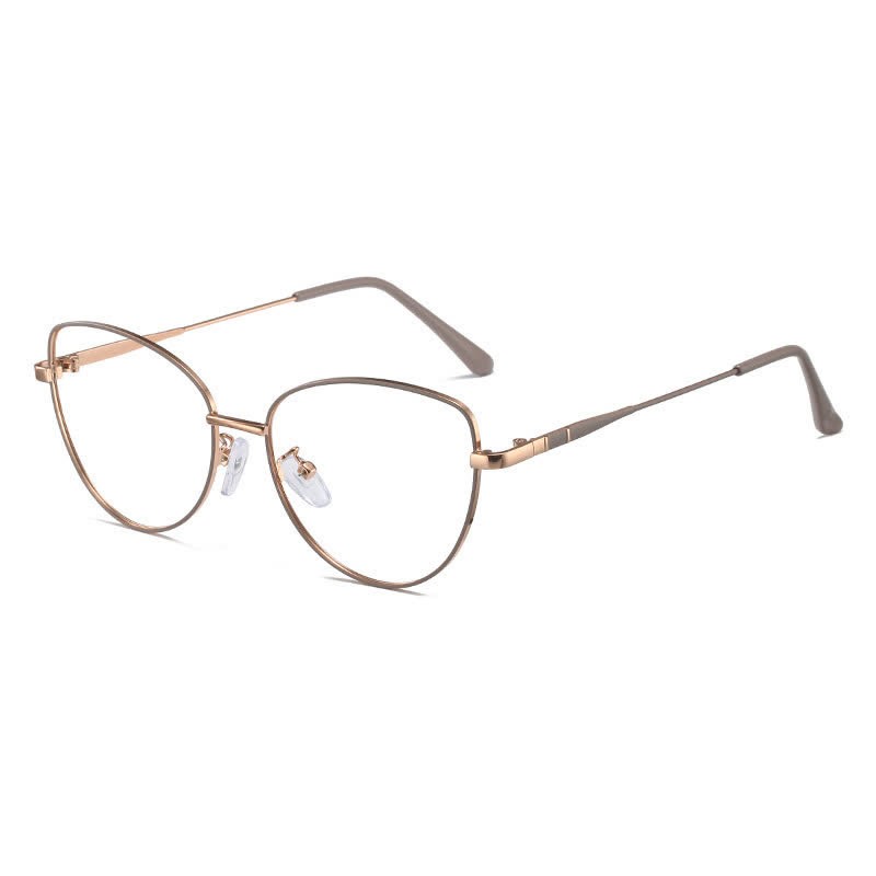 Spykay™ EG26936 Cat-Eye Frame Anti-blue Light Retro Glasses - Rose Golden/Grey - image 15