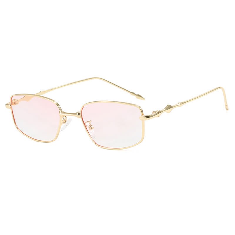 Spykay™ SG60666 Metal Rectangle Frame Sunglasses - Golden/Pink - image 15