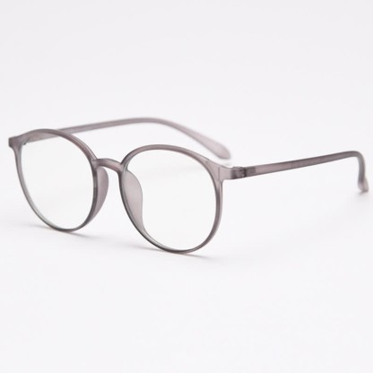 Spykay™ EG26865 Large Round Frame Anti-blue Light Simple Classic Lightweight Glasses  - Matte Grey - image 23