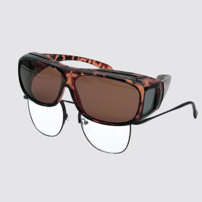 Spykay™ SG60960 Fit Over Glasses Wrap Around Polarized Sunglasses for Sports&Driving - Leopard/Brown - image 20