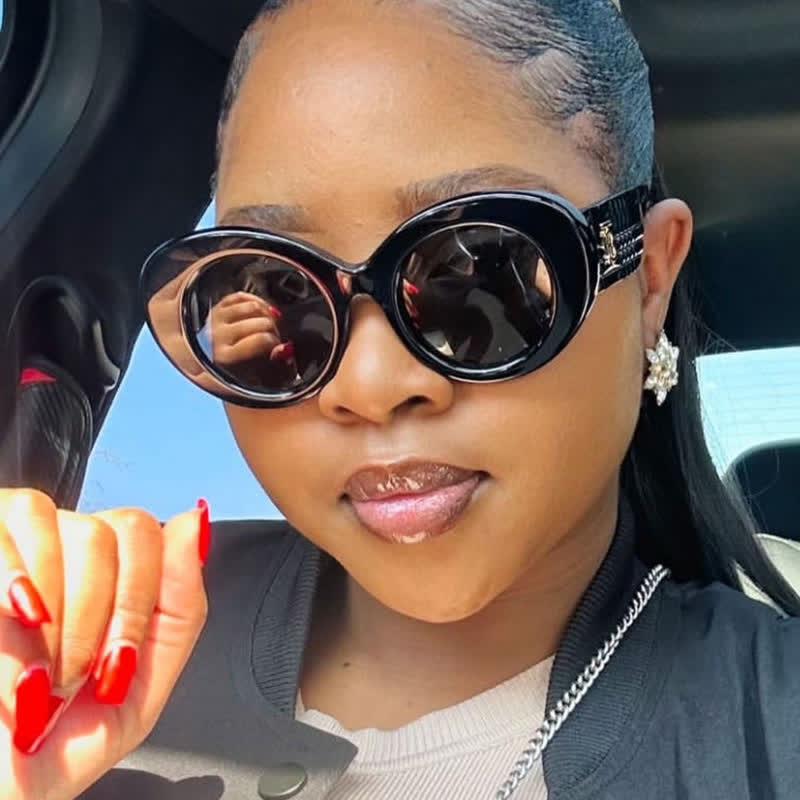 Spykay™ SG60829 Round Thick Frame Hipster Oversized Sunglasses