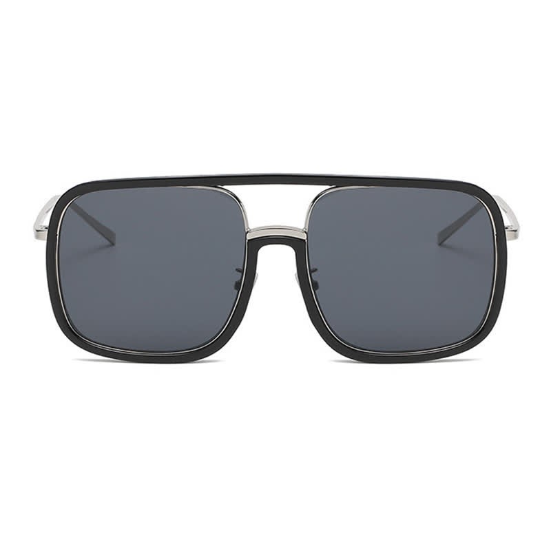 Spykay™ SG60732 Tortoise Pattern Flat Top Square Frame Double Bridges Sunglasses - image 9