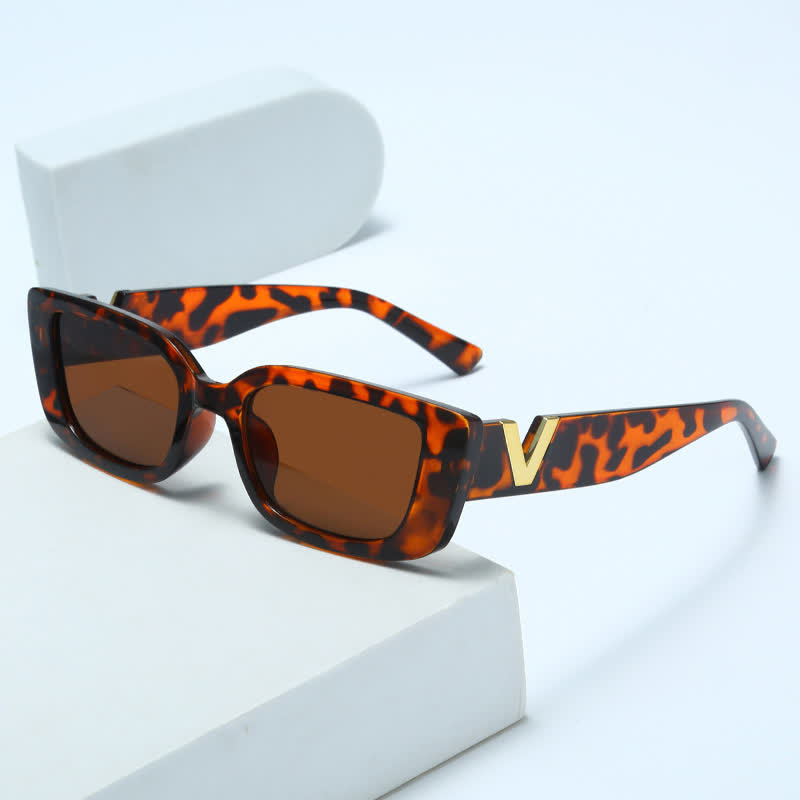 Spykay™ SG60890 Small Rectangle Frames 'V' Design Sunglasses