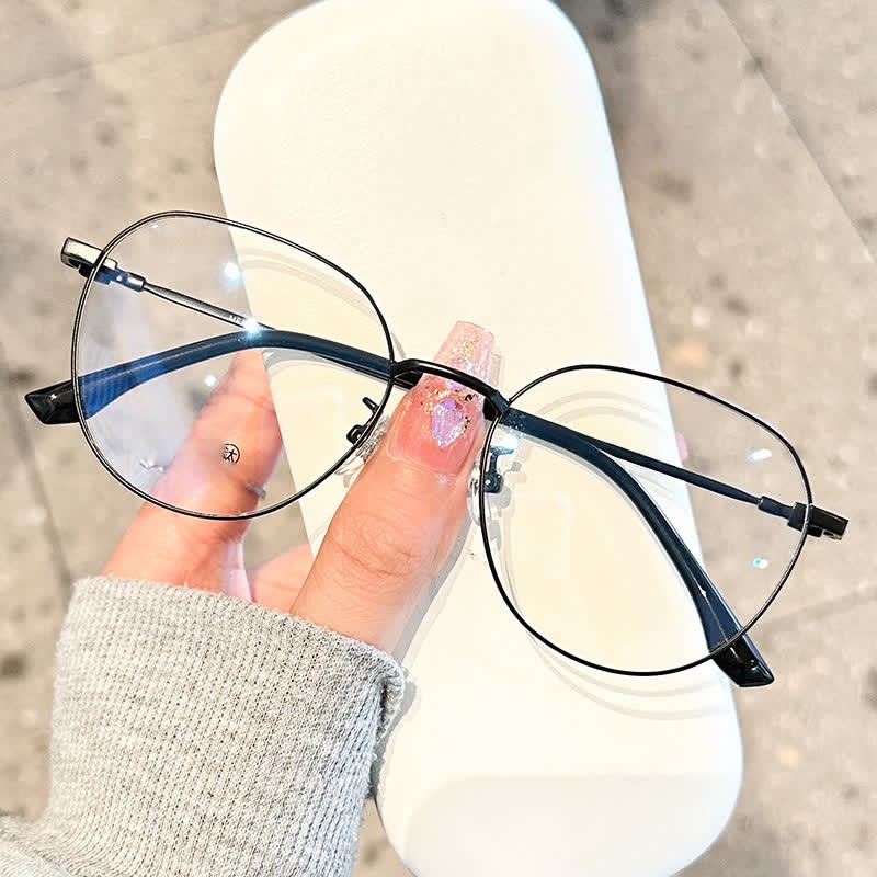 Spykay™ EG26890 Lightweight Round Frame Anti-blue Light Glasses - Black - image 6