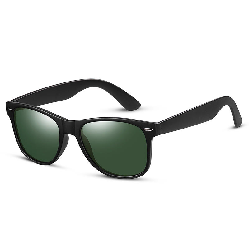 Spykay™ SG61078 Sun Protection Fashion Retro Sunglasses - Black/dark green - image 6
