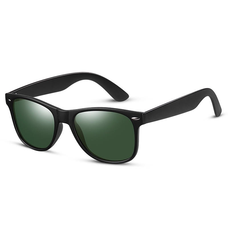 Spykay™ SG61078 Sun Protection Fashion Retro Sunglasses - Black/dark green - image 6