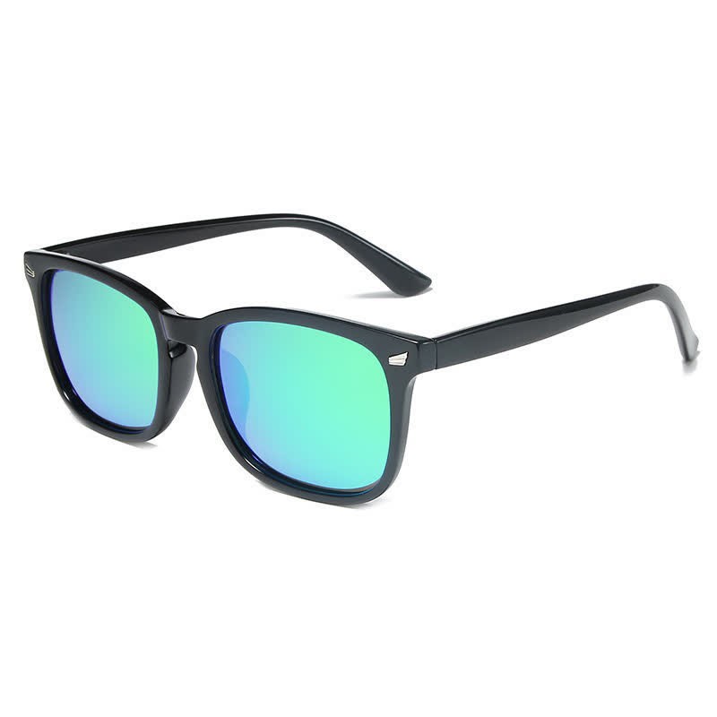 Spykay™ SG60973 Classic Lightweight Polarized Simple Square Frame Sunglasses - Black/Green - image 8