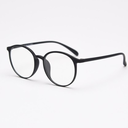 Spykay™ EG26865 Large Round Frame Anti-blue Light Simple Classic Lightweight Glasses  - Matte Black - image 21