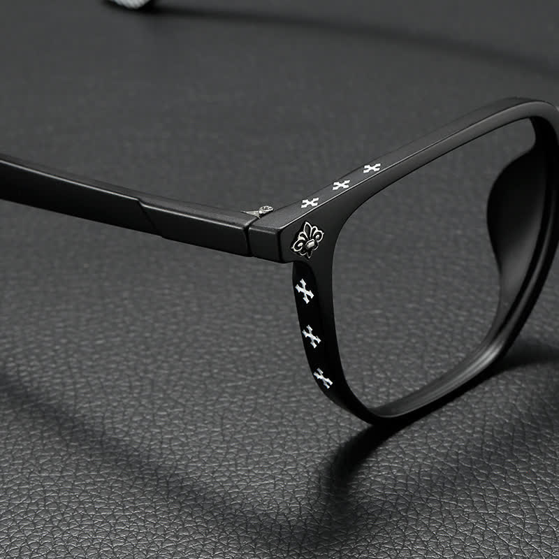 Spykay™ EG26911 Retro Classic Square Frame Anti-blue Light Chrome Hearts Glasses - image 9