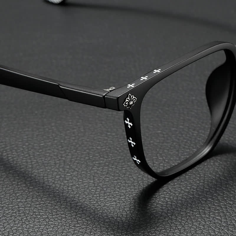 Spykay™ EG26911 Retro Classic Square Frame Anti-blue Light Chrome Hearts Glasses - image 9