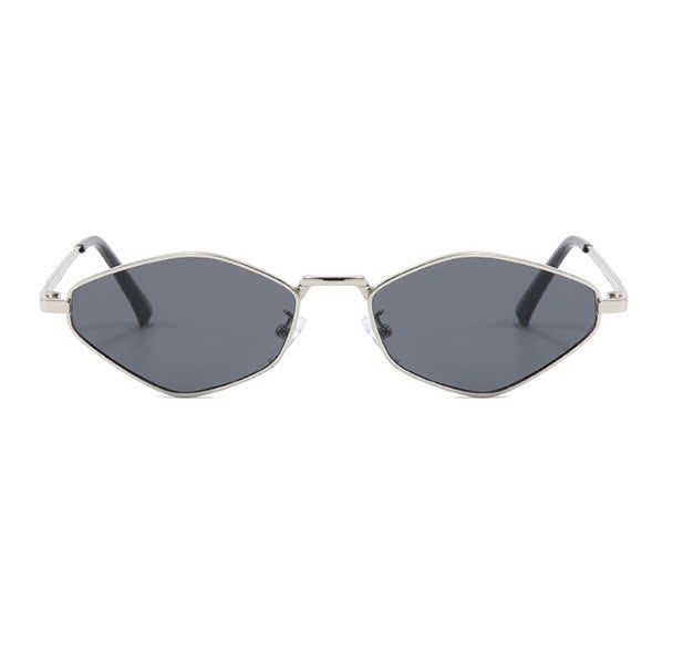 Spykay™ SG60713 Small Rhombus Frame Metal Temples Sunglasses