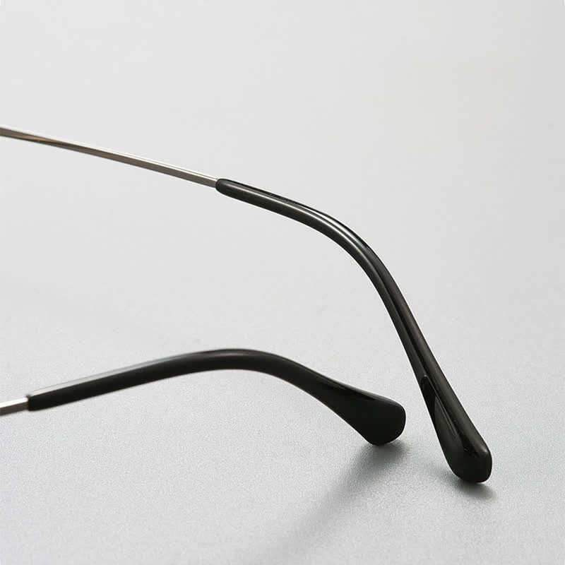 Spykay™ EG26933 Titanium Oval Frame Retro Anti-blue Light Glasses - image 10