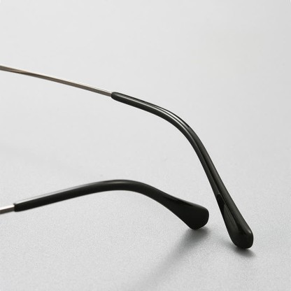 Spykay™ EG26933 Titanium Oval Frame Retro Anti-blue Light Glasses - image 10