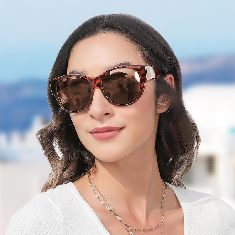 Spykay™ SG60901 Polarized Round Frame Driving Sunglasses Fit Over Glasses for Women Men - image 6