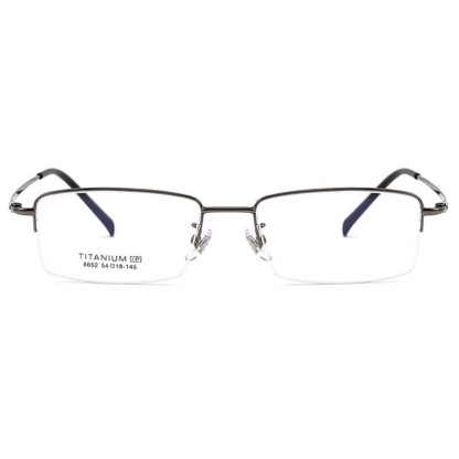 Spykay™ EG26844 Semi-Rimless Rectangle Titanium Frame Anti-blue Light Simple Glasses - image 5