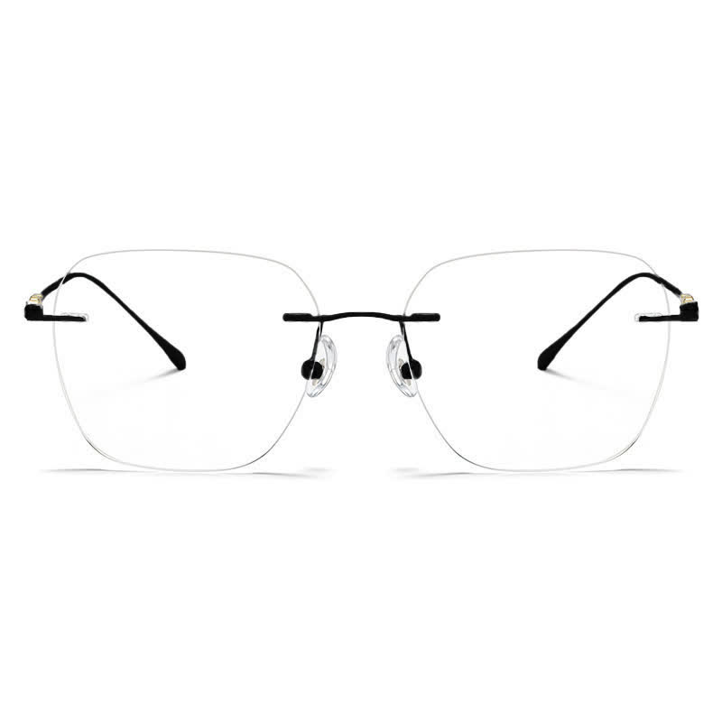 Spykay™ EG26917 Unsiex Retro Chrome Hearts Square Titanium Frame Anti-blue Light Rimless Glasses - image 6
