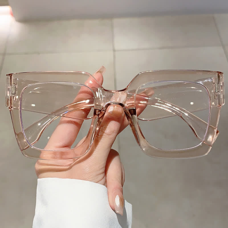Spykay™ EG26878 Anti-blue Light Oversized Square Thick Frames Eyeglasses - Champagne - image 20