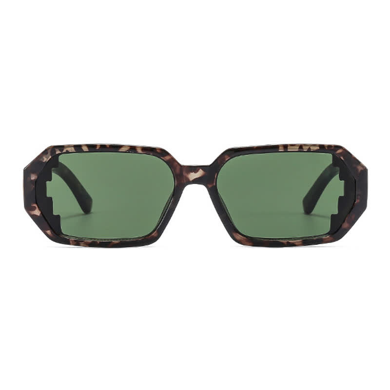 Spykay™ SG60689 Unisex Leopard Pattern Geometric Frame Sunglasses - image 9