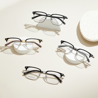 Spykay™ EG26925 Gothic Cross Unisex Square Frame Anti-blue Light Retro Browline Glasses - image 9