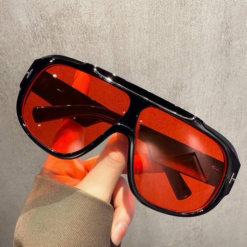 Spykay™ SG60883 'T' Design Oversized Aviator Sunglasses