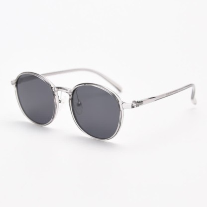 Spykay™ SG60999 Unisex Retro Simple Round Frame Polarized Sunglasses  - Grey - image 10