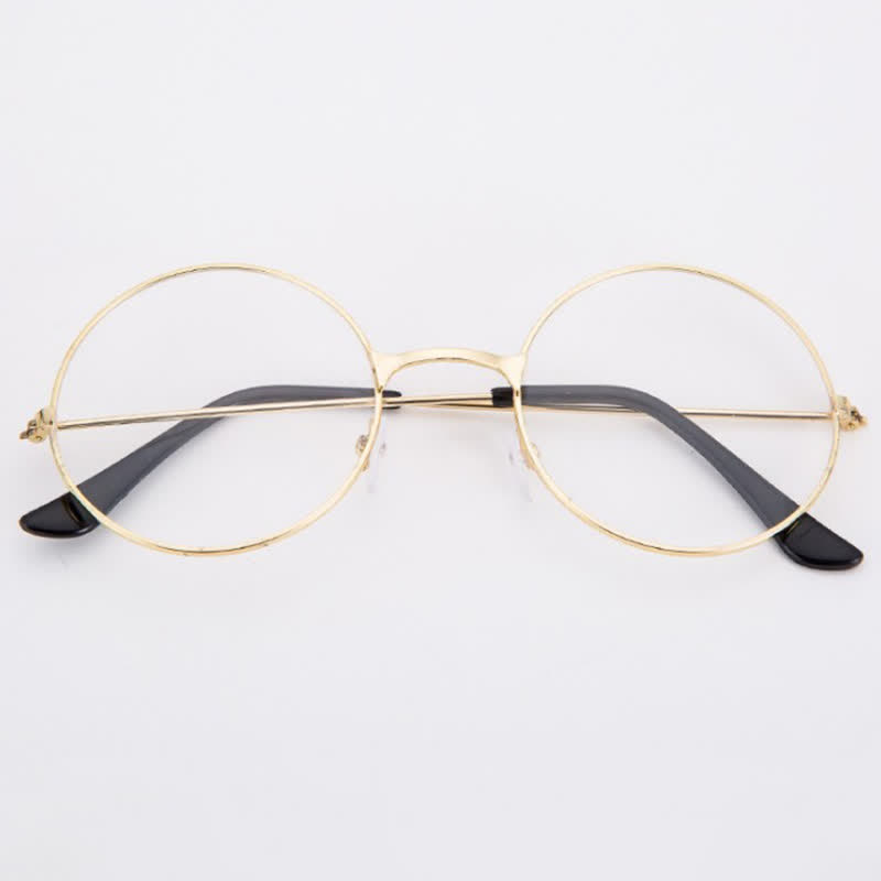 Spykay™ EG26874 Retro Round Frame Metal Anti-blue Light Glasses for Women Men - image 7