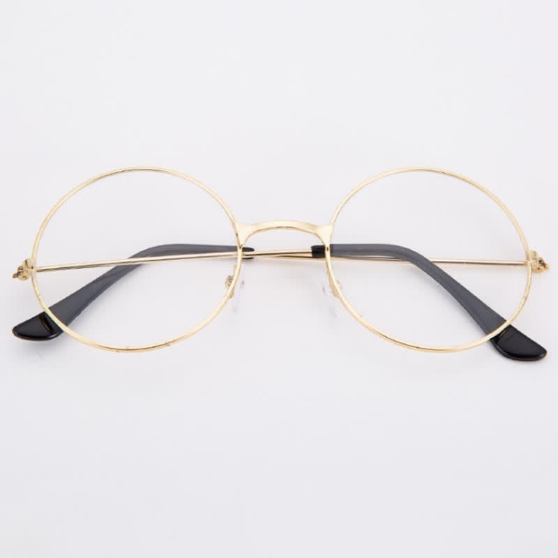 Spykay™ EG26874 Retro Round Frame Metal Anti-blue Light Glasses for Women Men - image 7