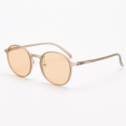 Spykay™ SG60999 Unisex Retro Simple Round Frame Polarized Sunglasses  - Beige - image 18