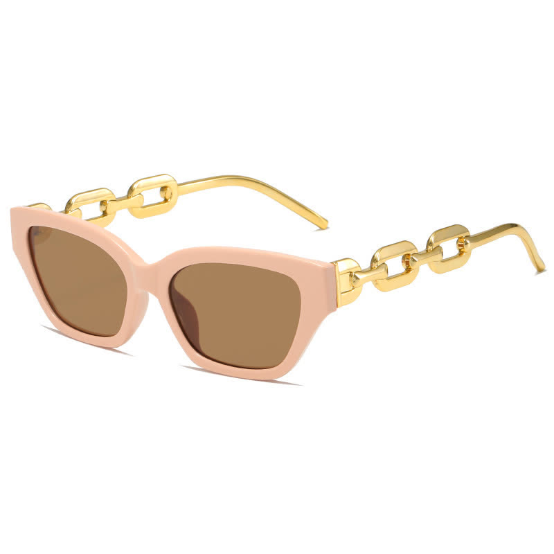 Spykay™ SG60953 Retro Cat-Eye Chain Temples Trendy Sunglasses - Pink - image 18