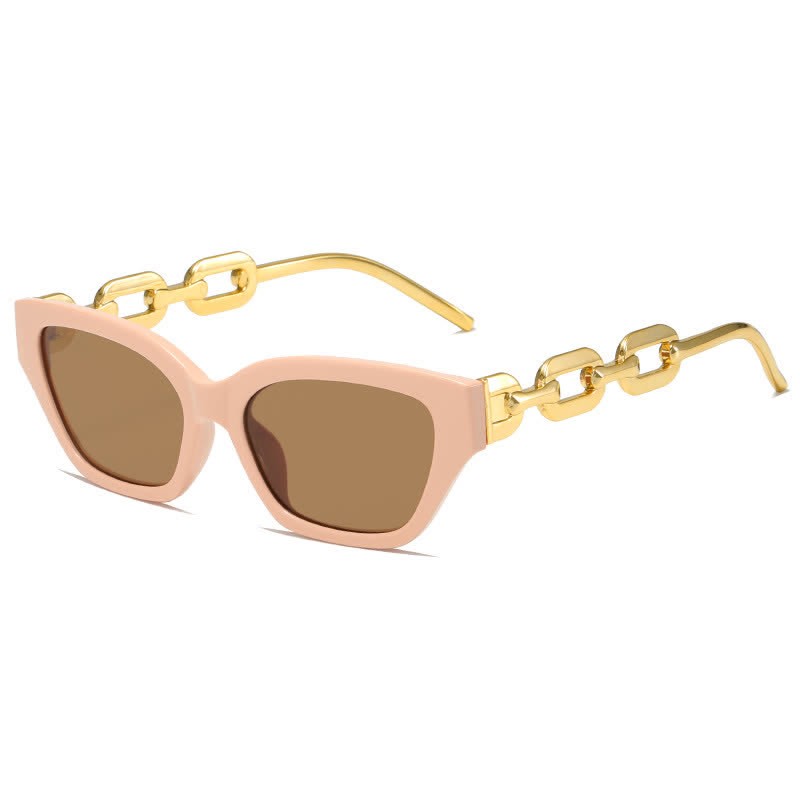 Spykay™ SG60953 Retro Cat-Eye Chain Temples Trendy Sunglasses - Pink - image 18