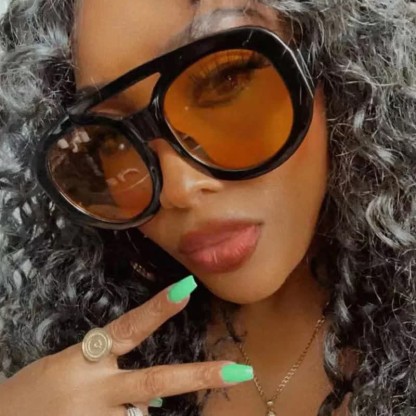 Spykay™ SG60741 Round Frame Double Bridges Oversized Aviator Sunglasses - image 7